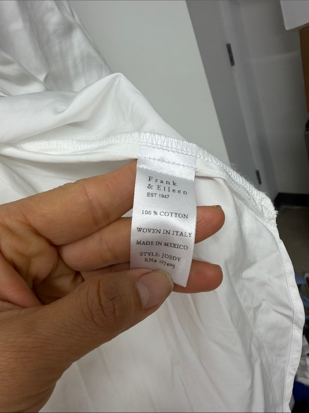 Frank & Eileen White women’s Button-Up Dress Shirt - Picture 4 of 4